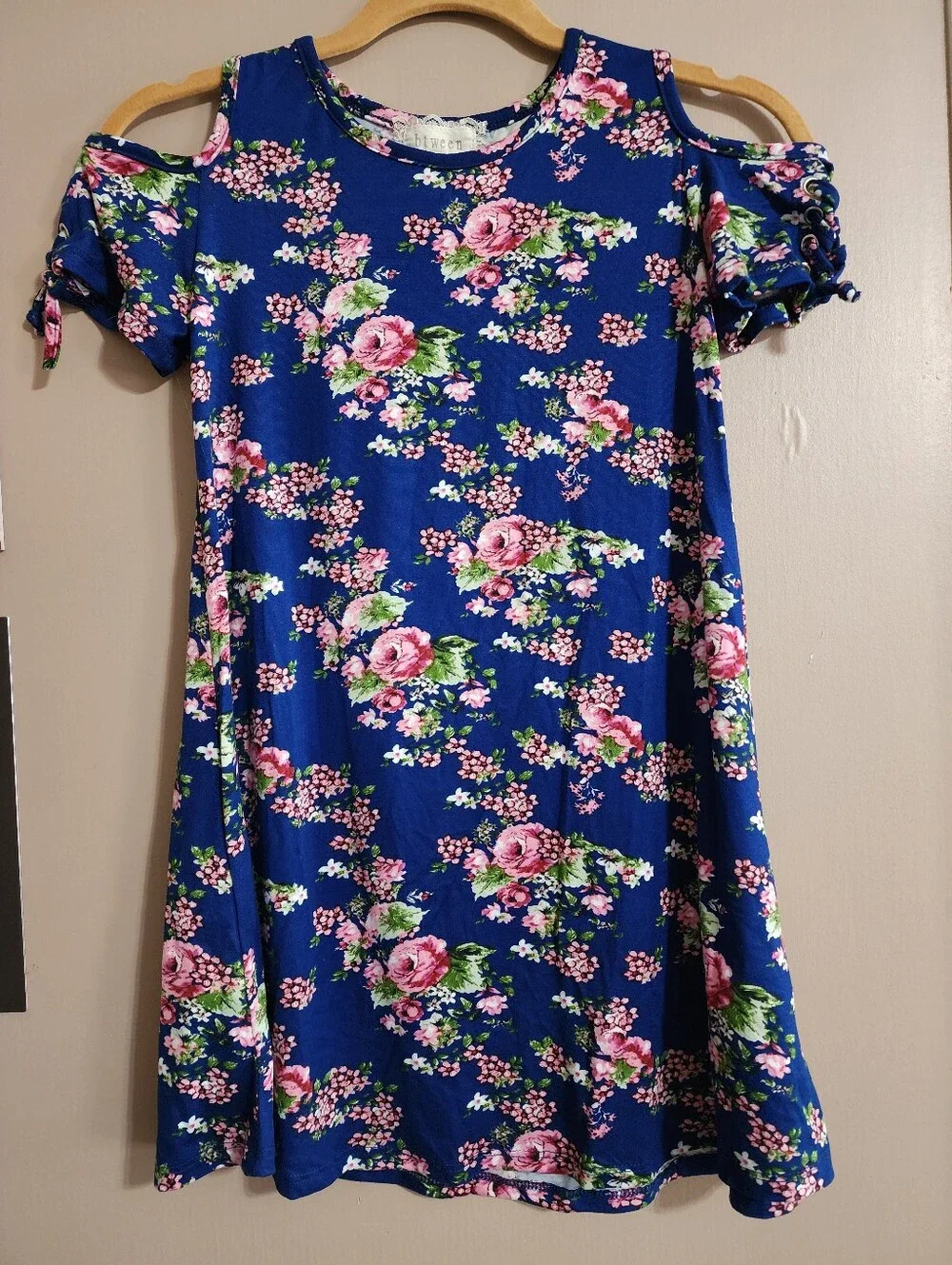 Boho Floral Cold Shoulder Dress |‎ btween | 10 Girls